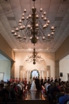 Wedding Ceremony Aisle: Cylinders, Candles, Petals, Arch, Columns, chandeliers Wedding Reception: white ostrich feathers & cylinders. Wedding Ceremony @ UAW Hall in Spring Hill, TN